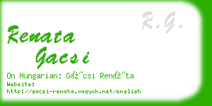 renata gacsi business card